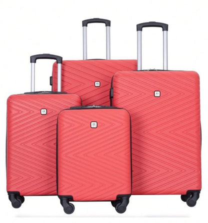 Travelhouse 4-Piece Luggage Set with Spinner Wheels and TSA Lock